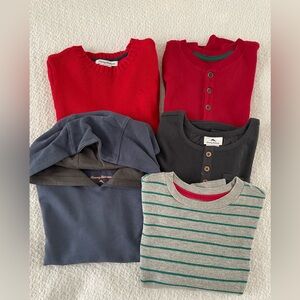 Bundle of 5 Tommy Bahama boys long sleeve tops Size S 5/6